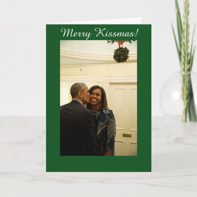 Merry Kissmas personnalisé - Carte de voeux (Devant)