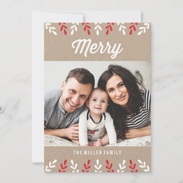 Merry Kraft | Carte photo de vacances (Devant)