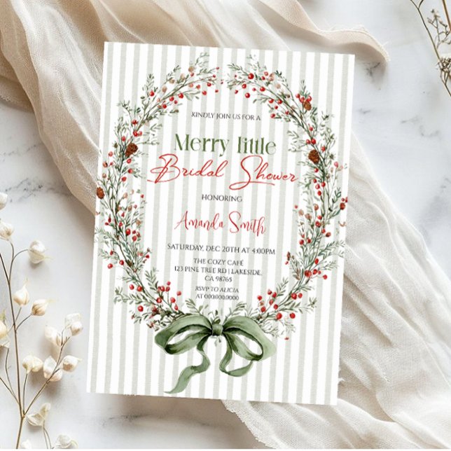  Merry little botanical Bridal shower Invitation (Créateur téléchargé)