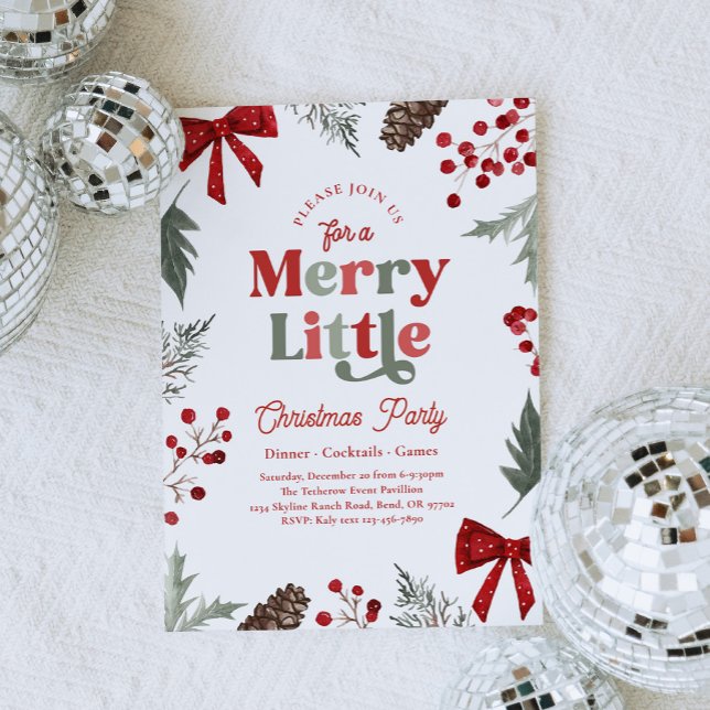 Merry Little Christmas Party Invitation (Créateur téléchargé)