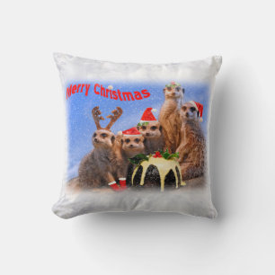 Merry Meerkats Coussin