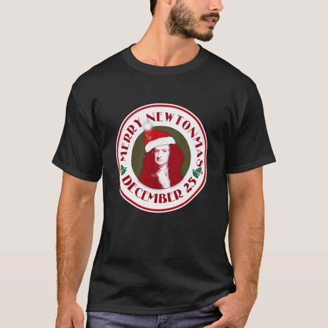 MERRY NEWTONMAS avec Sir Isaac Newton T-Shirt (Devant)