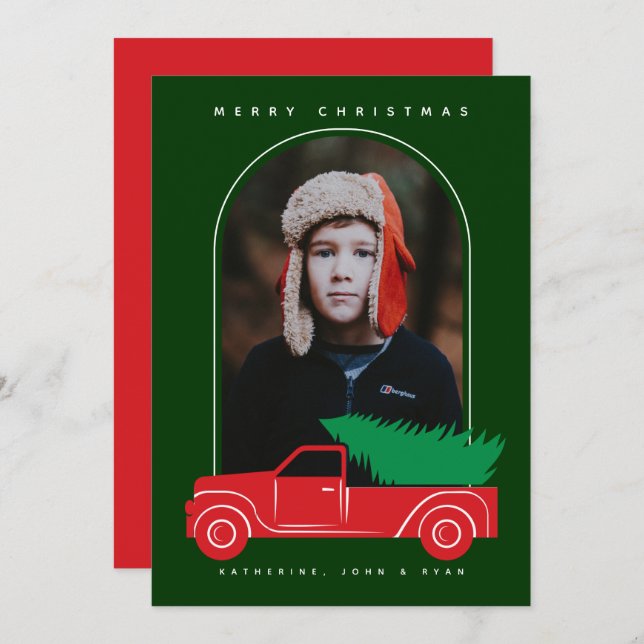 MERRY NOËL Ajouter Votre Photo (Devant / Derrière)