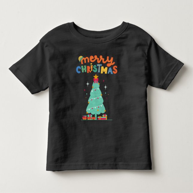 MERRY NOËL - T-shirt sapin de Noël (Devant)
