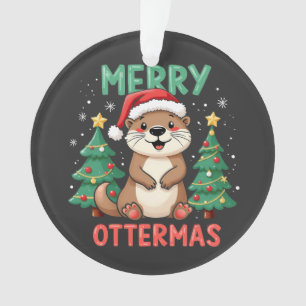 Merry Ottermas Funny Otter Animal Amateurs de Noël