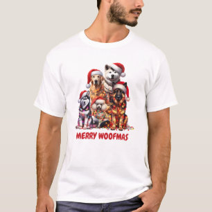 Merry Woofmas Chien Noël T-shirt
