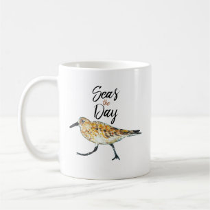 Mers la tasse de bécasseau de jour