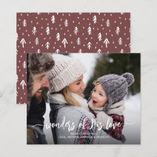 Merveilles de sa carte de Noël d'amour