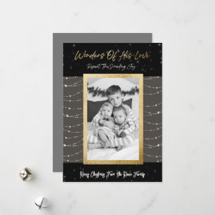 Merveilles de sa carte de Noël d'amour