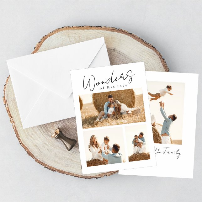 Merveilles de son amour Carte photo double face (Créateur téléchargé)