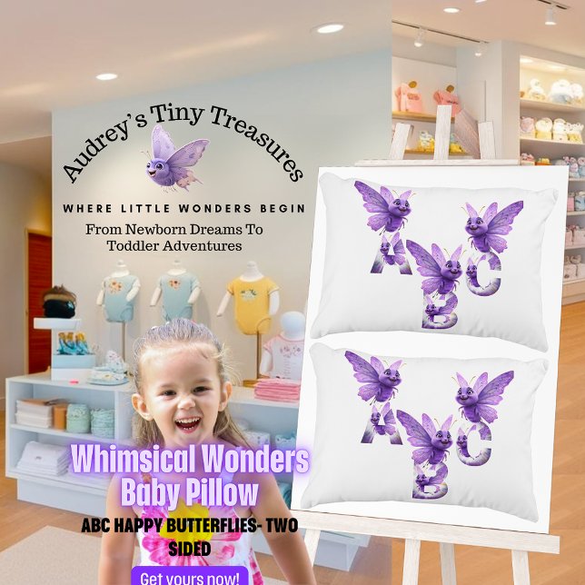 Merveilles Fantaisistes Coussin Bébé Papillon ABC (Créateur téléchargé)