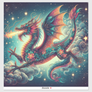 Merveilles mythiques : Stickers Vinyl Dragon Coupé