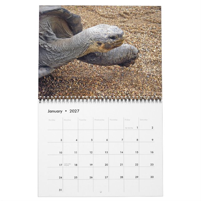 Merveilles naturelles de calendrier de l'Australie (Jan 2027)