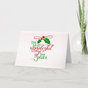 Merveilleuse carte de voeux de Noël