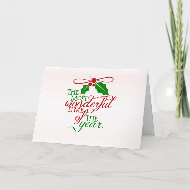 Merveilleuse carte de voeux de Noël (Devant)