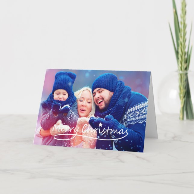 Merveilleuse étoile de Noël | Carte de voeux de va (Devant)