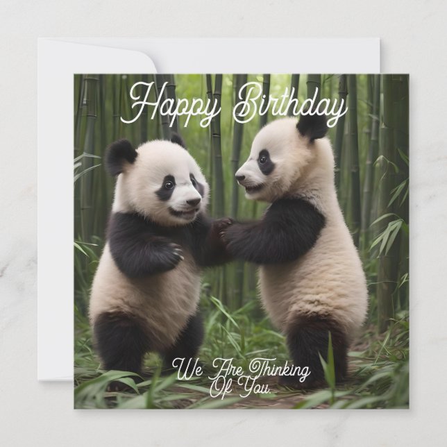 Merveilleuse : Les bébés pandas jouent dans la for (Devant)