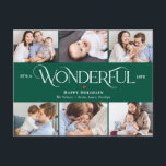 Merveilleuse Vie ÉDITABLE COULEUR Vacances Carte p<br><div class="desc">Célébrez la saison avec cette carte postale de vacances moderne et élégante de Berry Berry Sweet. Également disponible en formats de cartes plates et pliées. Fichier numérique imprimable disponible à l'adresse berryberrysweet.com</div>