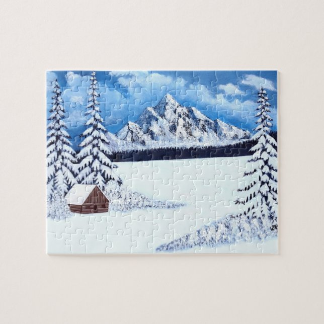 Merveilleux Puzzle Géant d'Hiver (Horizontal)