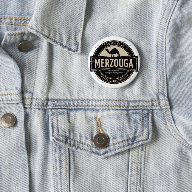Merzouga Sahara Camel Ride Vintage Badge | Retro M (En situation)