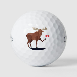 Mes balles de golf d'orignal canadien