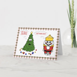 Mes boules ont laissé tomber la carte de Noël