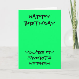 Mes cartes d'anniversaire de neveu préférées