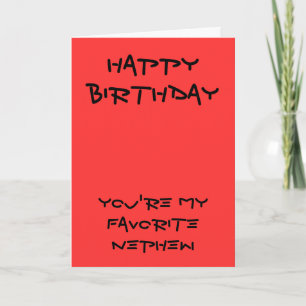 Mes cartes d'anniversaire de neveu préférées