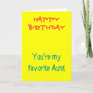 Mes cartes d'anniversaire de tante préférées