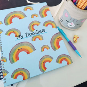 Mes Doodles, Personnalisable Carnet arc-en-ciel Ka