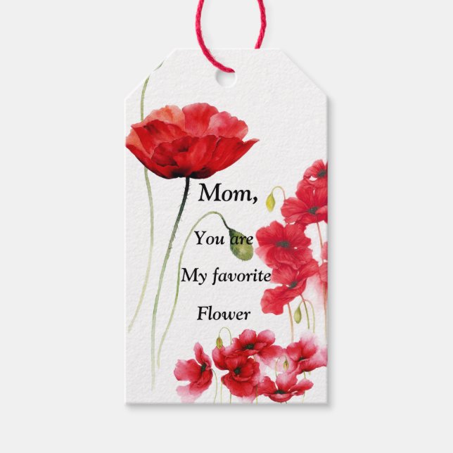 Mes étiquettes cadeaux Flower favorites (Devant)