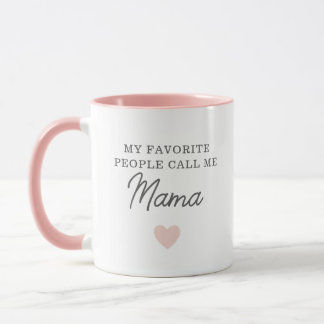 Mes Favoris M'Appelent Mama Script Mug