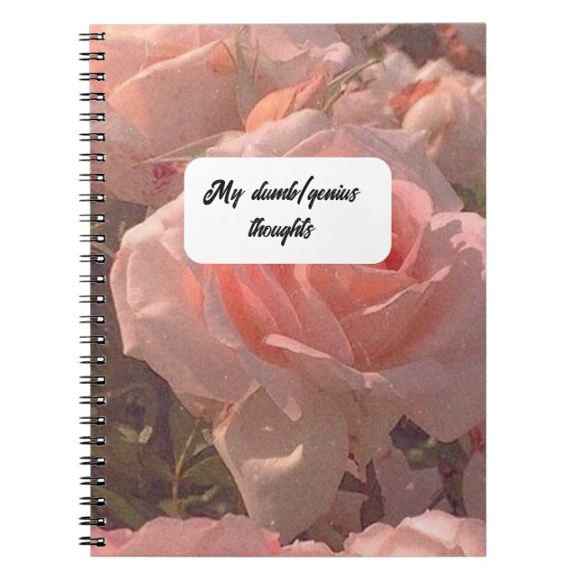 Mes pensées stupides/géniales. Carnet photo à spir (Devant)