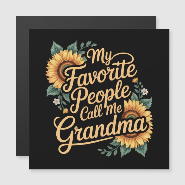 Mes personnes préférées m'appellent grand-mère pou (Devant / Derrière)