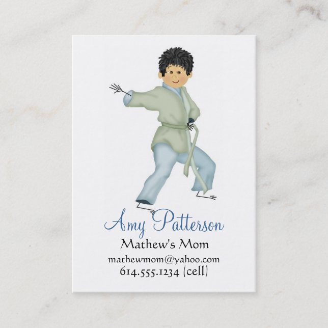 Mes peu de cartes de maman de karaté (Devant)