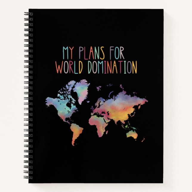 Mes Plans Pour Le Carnet Mondial De La Domination (Devant)
