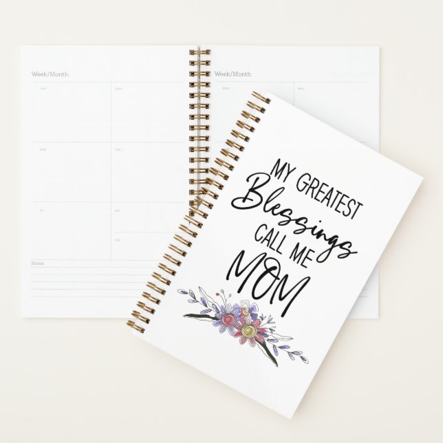Mes plus grandes bénédictions m'appellent Maman (Devant avec enveloppe)