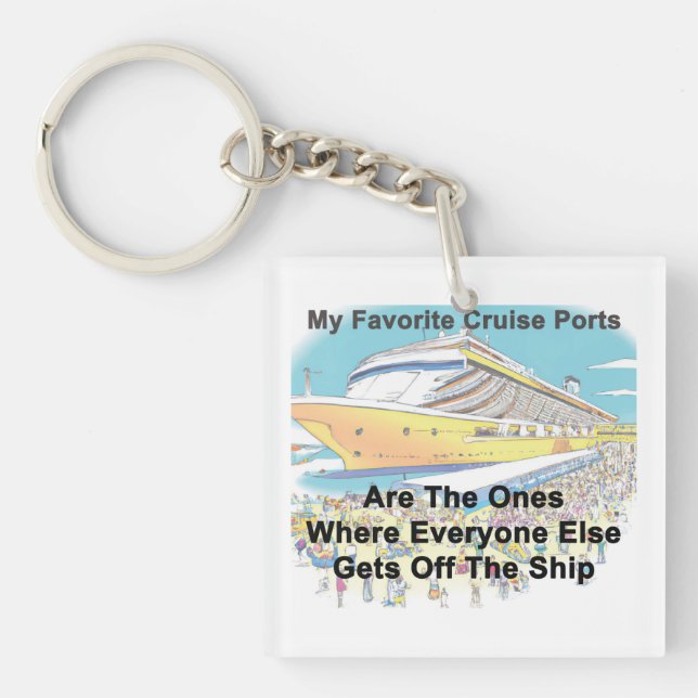 Mes Ports de Croisière Favoris - PORTE-CLÉS  (Devant)