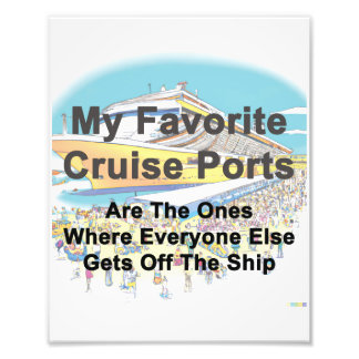 Mes Ports De Croisière Préférés - IMPRIMÉ PHOTO