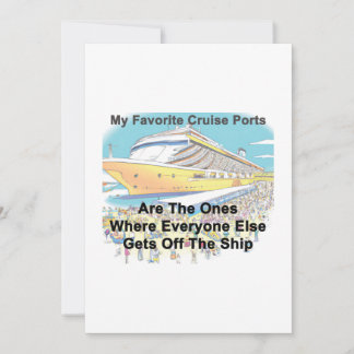 Mes Ports de Croisière Préférés - INVITATION