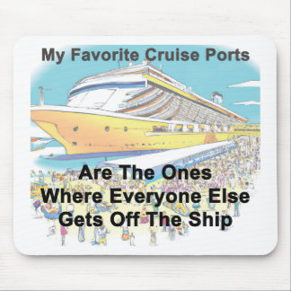 Mes Ports de Croisière Préférés - TAPIS DE SOURIS