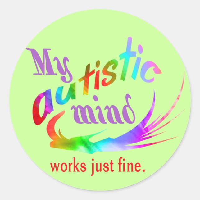 Mes Stickers De L'Esprit Autiste (Devant)