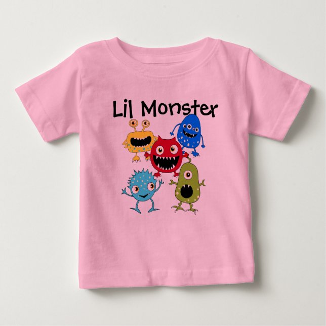 Mes T-shirts de bébé de monstre de Lil (Devant)