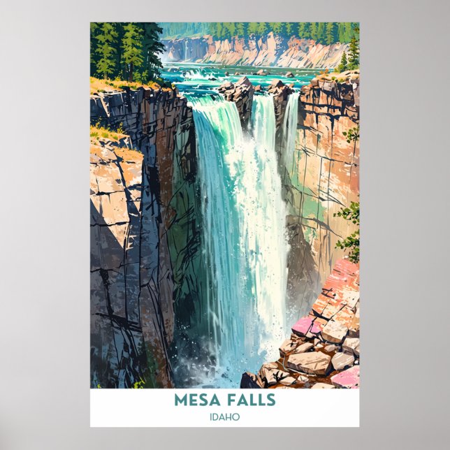 Mesa Falls, Idaho Poster (Devant)