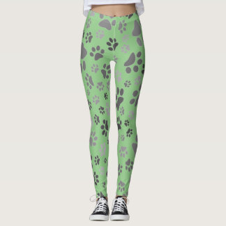 Mesdames Leggings Empreintes de pattes