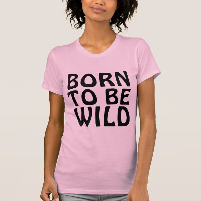 Mesdames T-shirts d'anniversaire rose, NÉ POUR ÊTR (Devant)