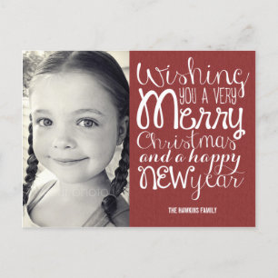 Message adorable Carte postale Photo de Noël