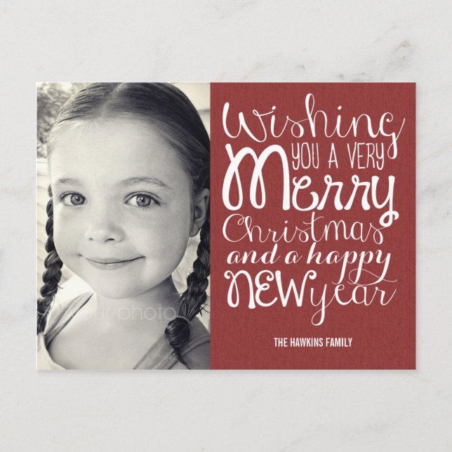 Message adorable Carte postale Photo de Noël (Devant)