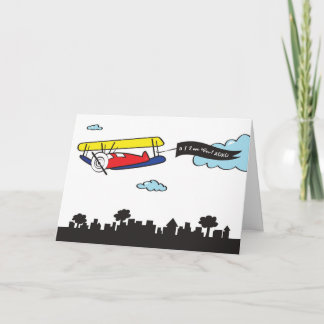 Message Avion Adorable | Carte Je T'Aime