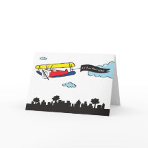 Message Avion Adorable | Carte Je T'Aime